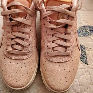 PUMA SNEAKERS CALI PLATFORM WEDGE SUEDE MOJAVE DESERT PINK SIZE 8.5/39